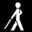 symbol for person who is blind